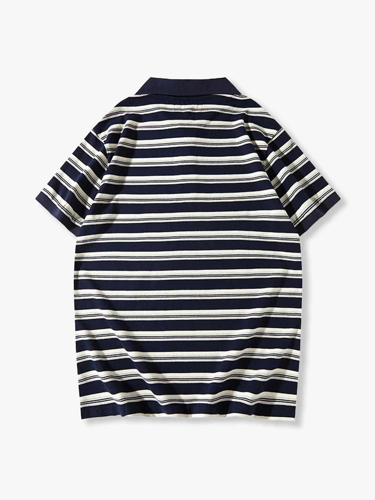 245g Heavyweight Wide-Stripe Polo Shirt (4 Colors) - Image 5