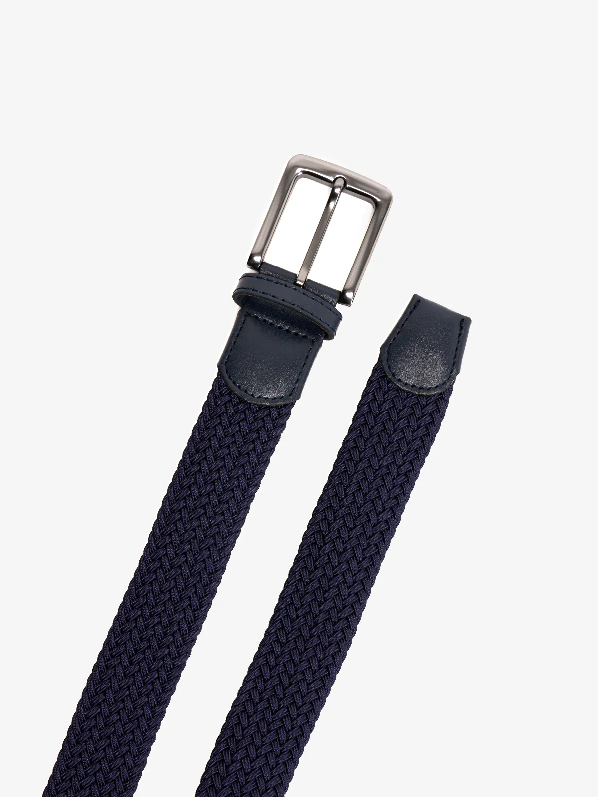 Handwoven Solid Color Stretch Belt - Image 3