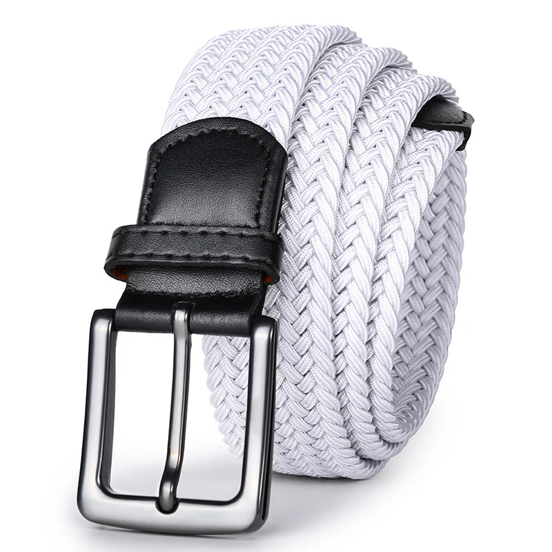 Handwoven Solid Color Stretch Belt - Image 5